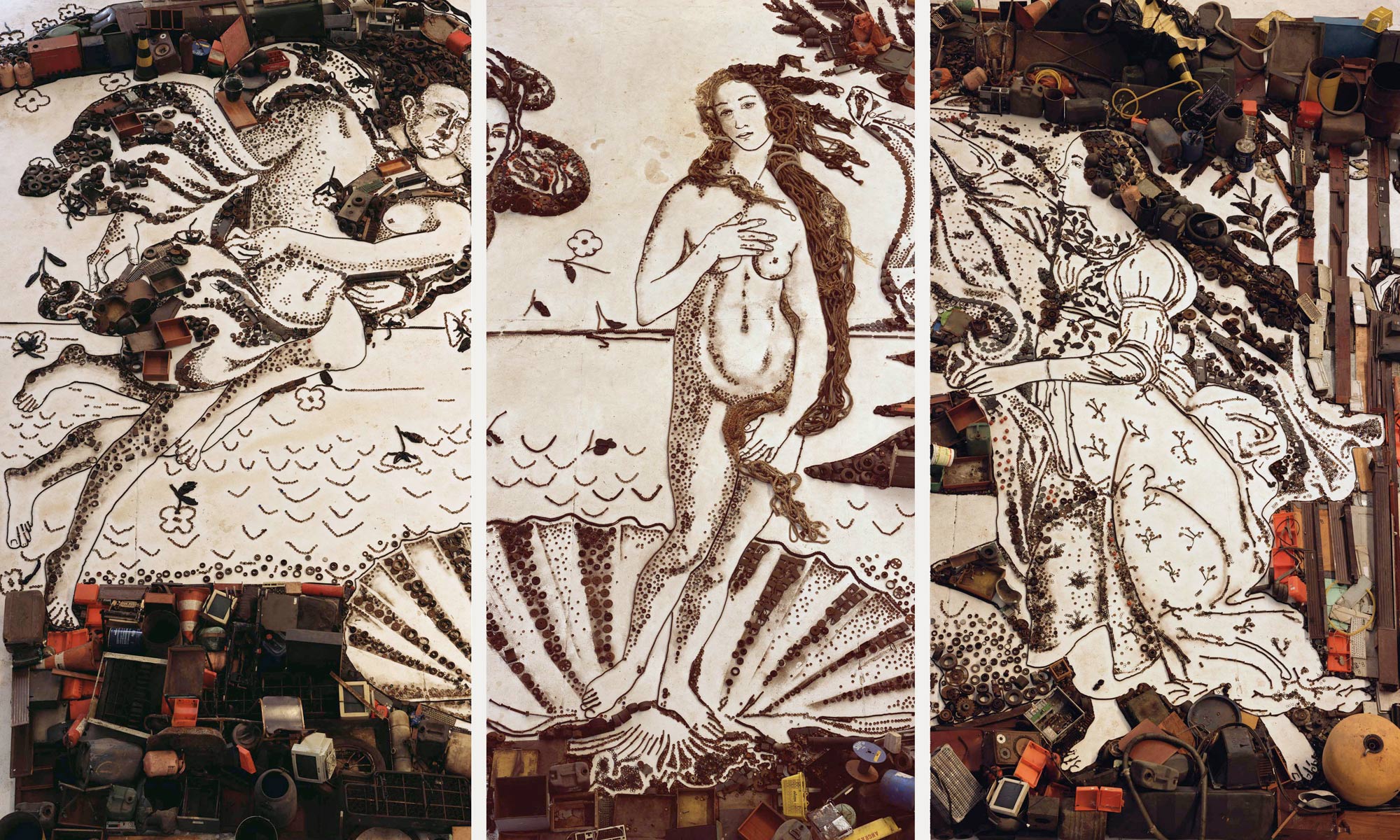 Vik Muniz, The Birth of Venus, after Botticelli (Pictures of Junk) (2008)
