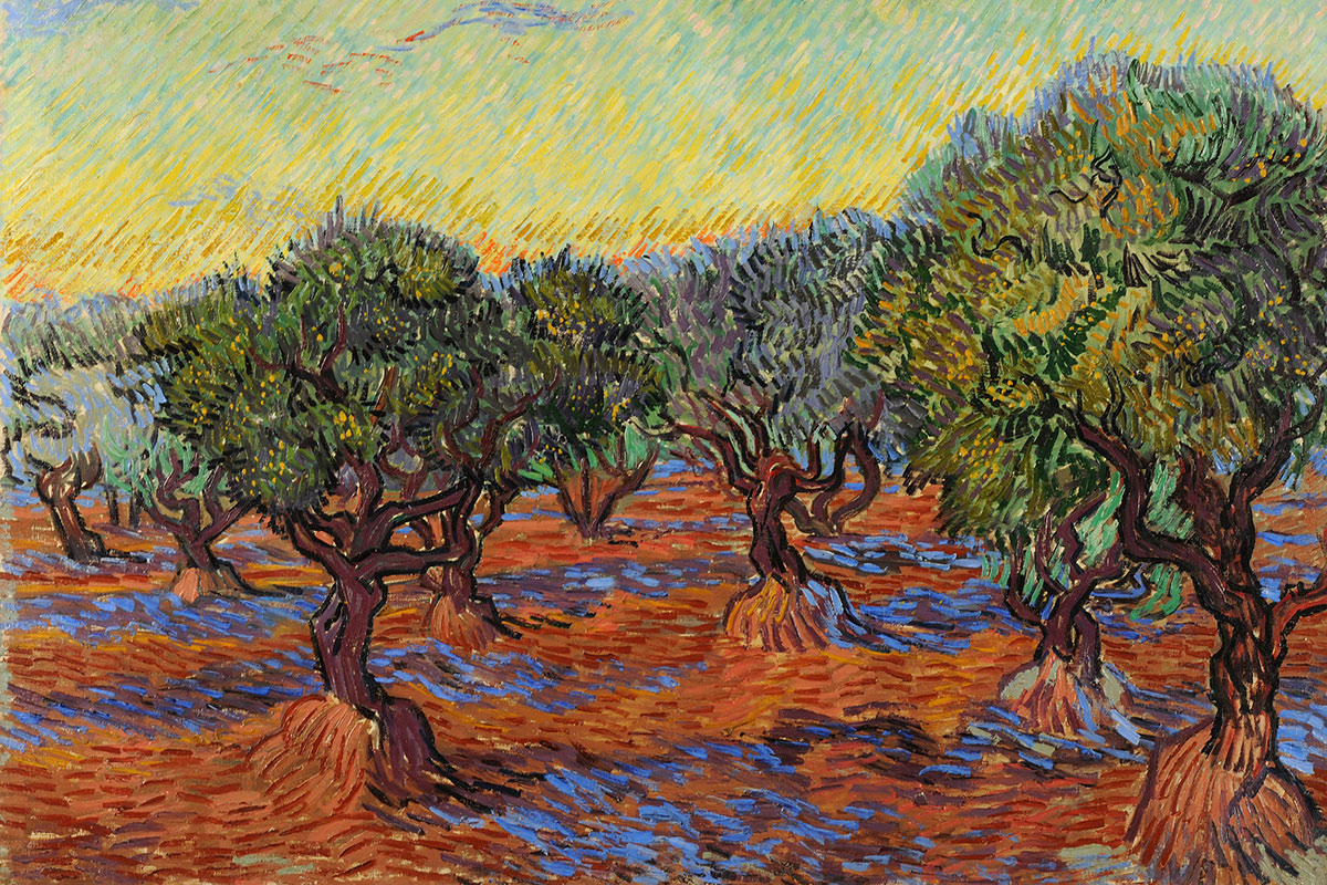 Gli Ulivi a Saint RÃ©my di Van Gogh (1889)
