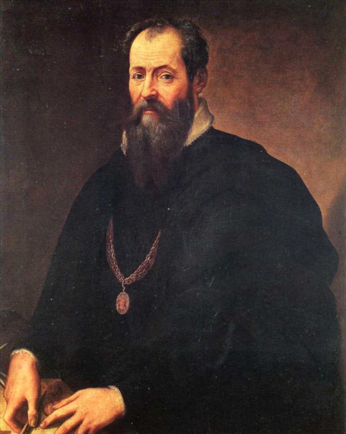 Jacopo Zucchi (attribuito), Ritratto di Giorgio Vasari (1571-1574; olio su tavola, 100,5 x 80 cm; Firenze, Galleria degli Uffizi)
 Jacopo Zucchi (attribuito), Ritratto di Giorgio Vasari (1571-1574; olio su tavola, 100,5 x 80 cm; Firenze, Galleria degli Uffizi)