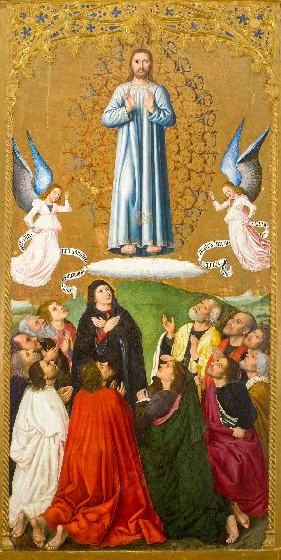 Ludovico Brea, Ascensione (1483; tempera e olio su tavola di pioppo, 253 x 130 cm; Genova, Galleria Nazionale della Liguria a Palazzo Spinola, inv. SBAS 121489 / GNL 73/2010)
