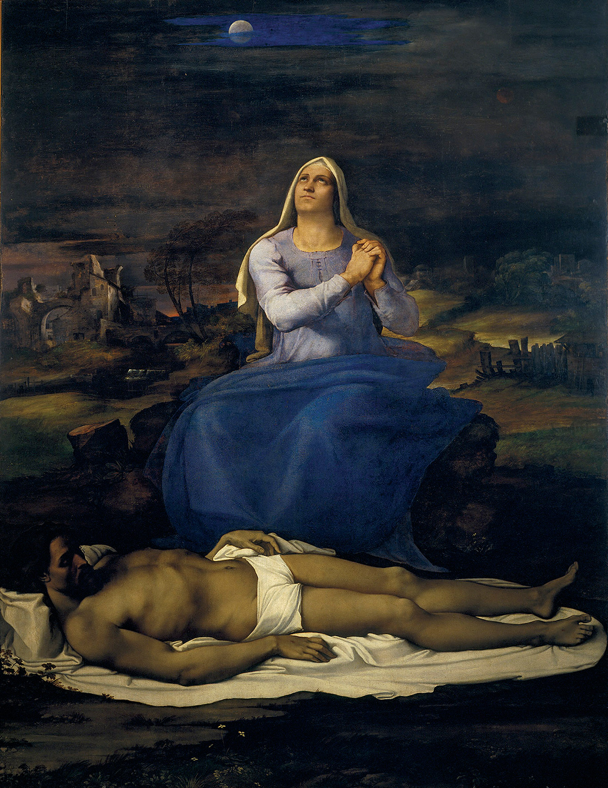 Sebastiano del Piombo, PietÃ  (1512-1516; olio su tavola, 190 x 245 cm; Viterbo, Museo Civico)
