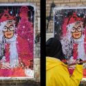 Babbo Natale è donna, sui Navigli la provocatoria opera di street art femminista