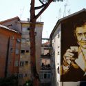 Roma, inaugurato murale dedicato ad Alberto Sordi e al marchese del Grillo