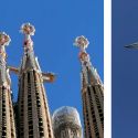 Barcellona, sulla Sagrada Família installata la grande stella di vetro e acciaio 
