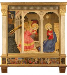 Beato Angelico's Annunciation of Cortona: divine light reflecting on earth