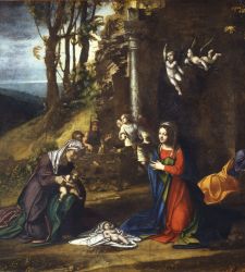 The Brera Nativity. A thoughtful painting by Correggio