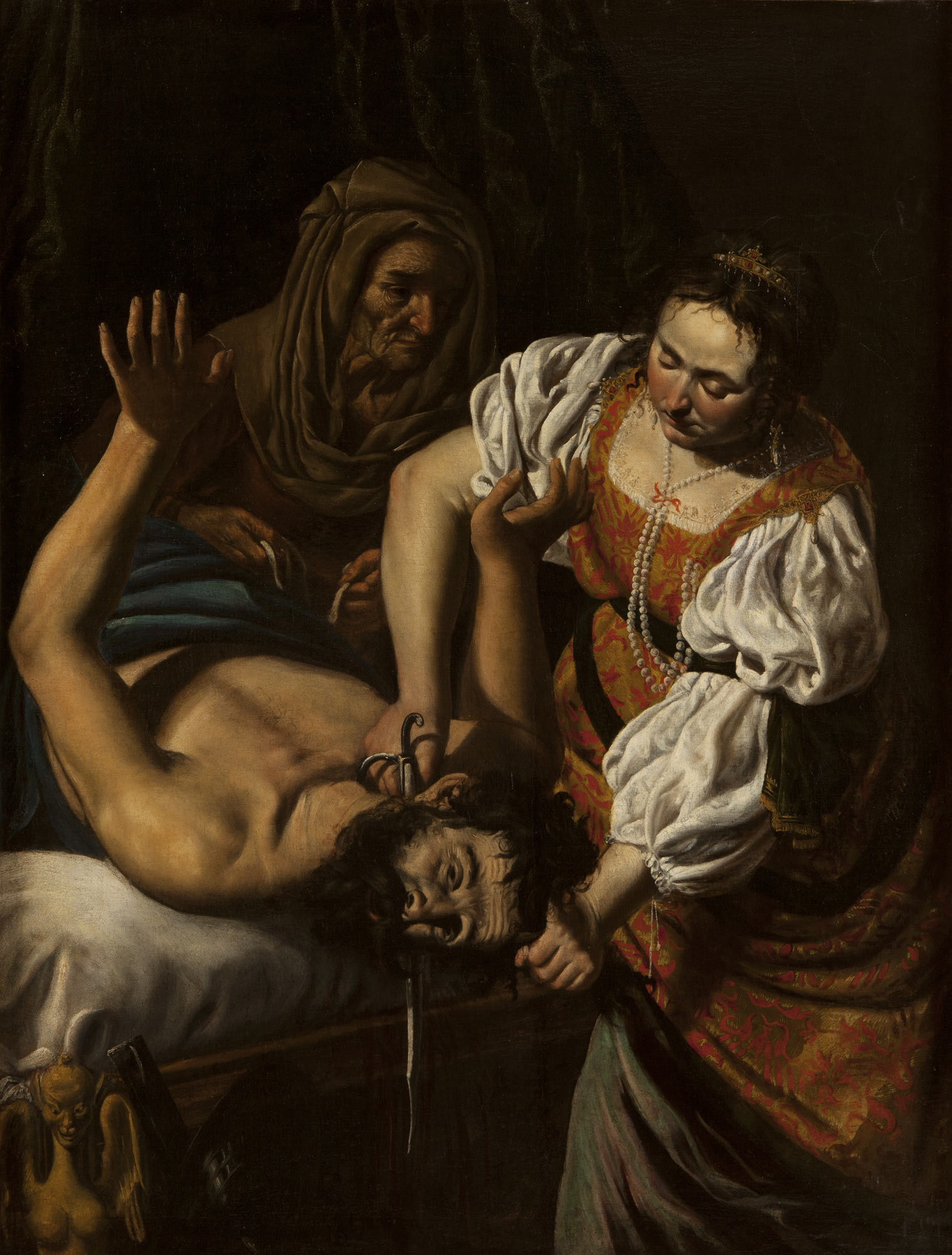 Attribuito a Biagio Manzoni, Giuditta decapita Oloferne (secondo-terzo decennio del XVII secolo; olio su tela, 139 x 106 cm; Collezione Intesa Sanpaolo)
 Attribuito a Biagio Manzoni, Giuditta decapita Oloferne (secondo-terzo decennio del XVII secolo; olio su tela, 139 x 106 cm; Collezione Intesa Sanpaolo)