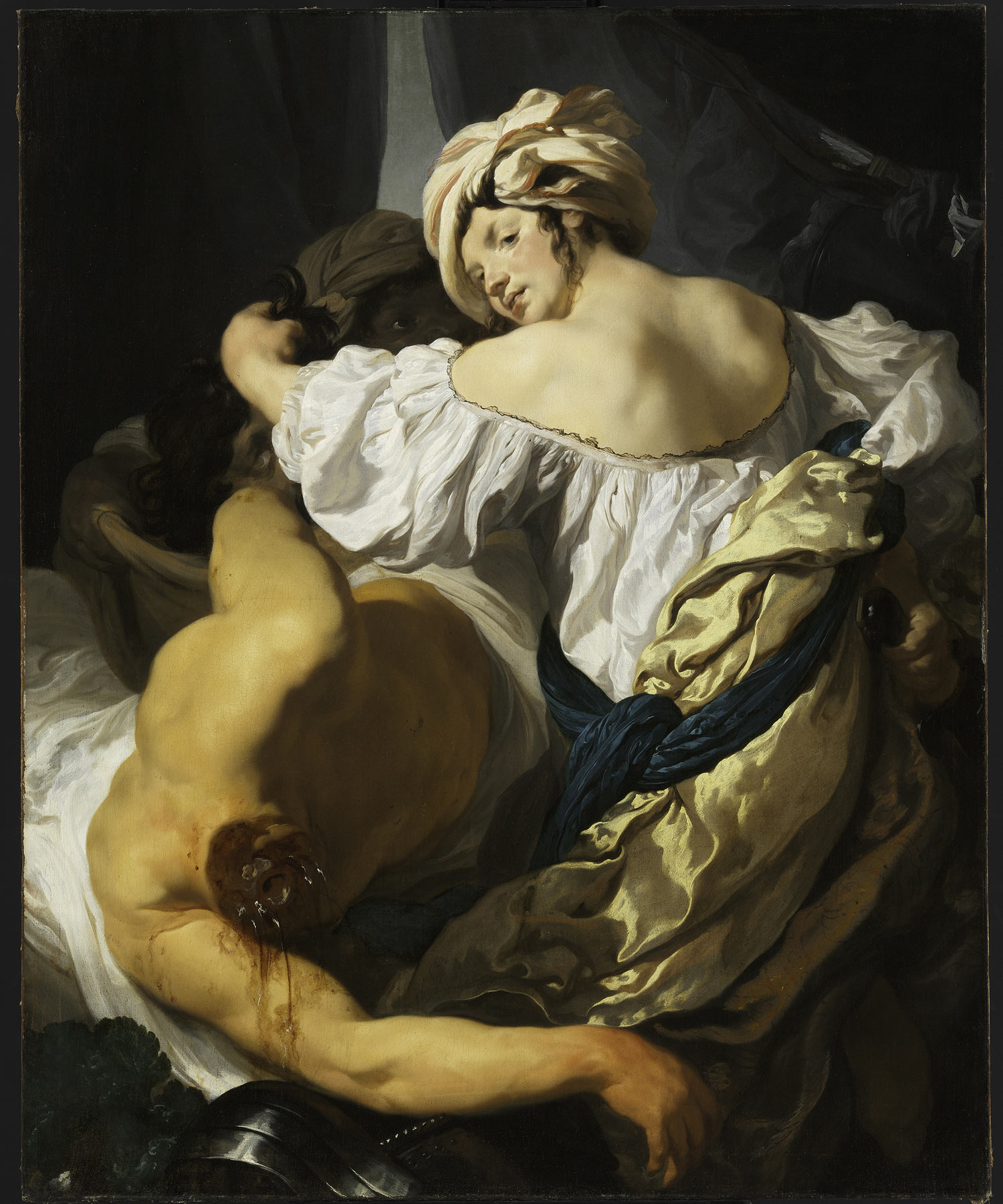 Johann Liss, Giuditta con la testa di Oloferne (1624-1627 circa; olio su tela, 129 x 140 cm; Budapest, Szépművészeti Múzeum)
 Johann Liss, Giuditta con la testa di Oloferne (1624-1627 circa; olio su tela, 129 x 140 cm; Budapest, Szépművészeti Múzeum)
