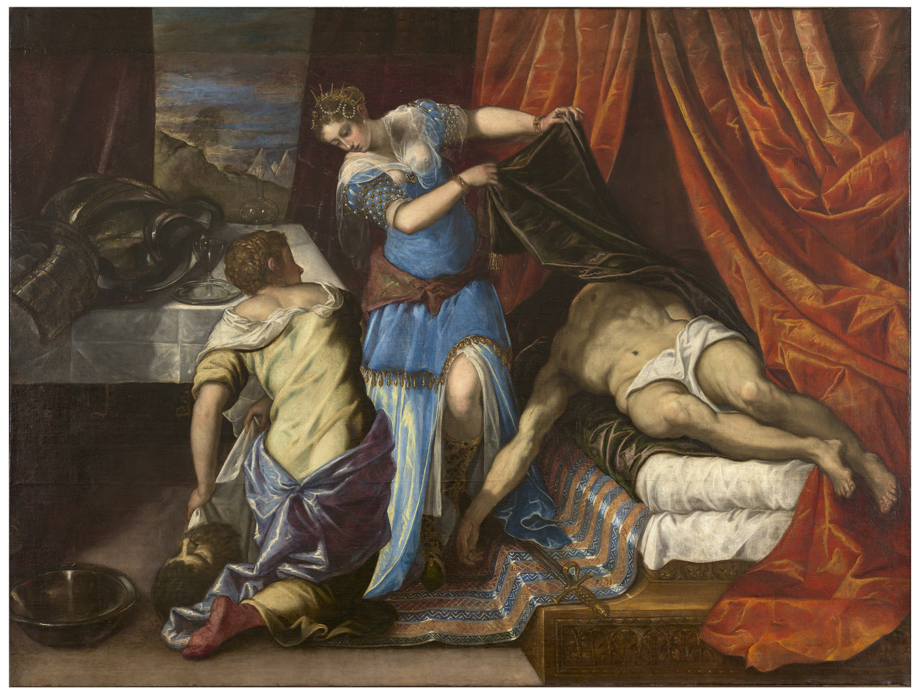 Tintoretto, Giuditta e Oloferne (1577-1578 circa; olio su tela, 188 x 251 cm; Madrid, Museo Nacional del Prado)
 Tintoretto, Giuditta e Oloferne (1577-1578 circa; olio su tela, 188 x 251 cm; Madrid, Museo Nacional del Prado)