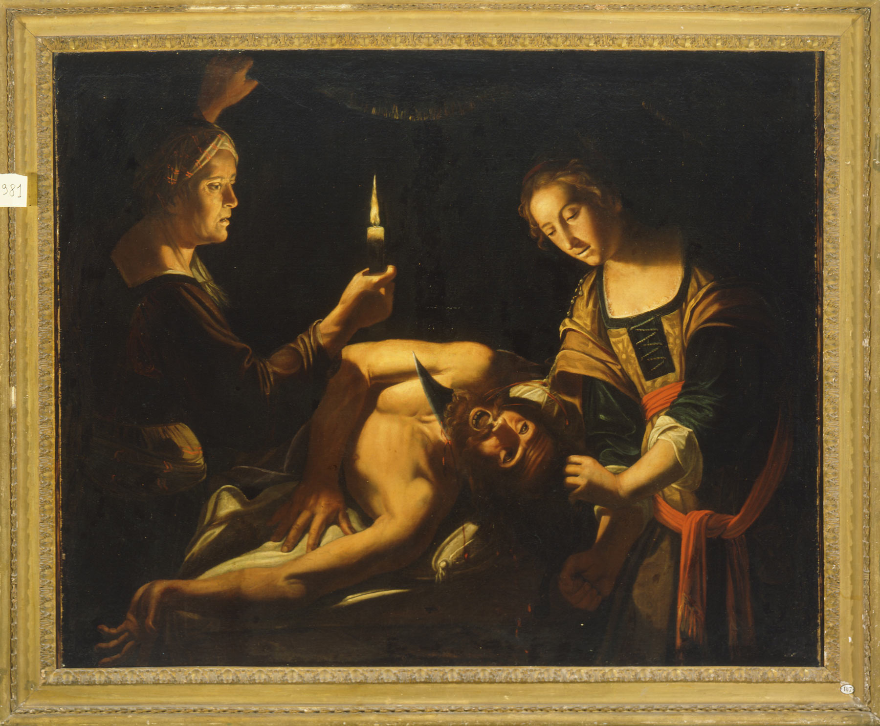 Trophime Bigot, Giuditta decapita Oloferne (fine del terzo decennio del XVII secolo; olio su tela, 130 x 160 cm; Parma, Galleria Nazionale)
 Trophime Bigot, Giuditta decapita Oloferne (fine del terzo decennio del XVII secolo; olio su tela, 130 x 160 cm; Parma, Galleria Nazionale)