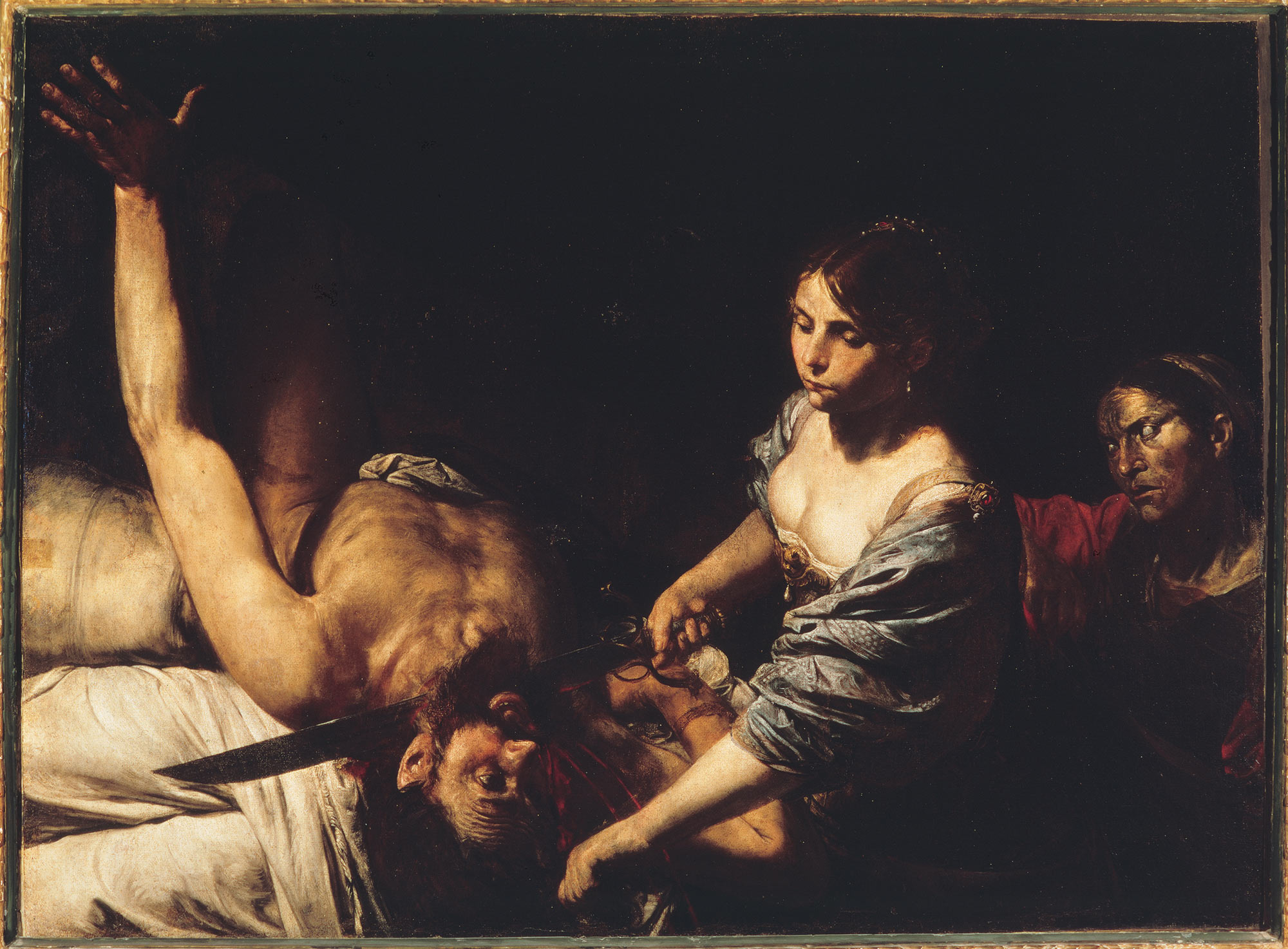 Valentin de Boulogne, Giuditta decapita Oloferne (1627-1629 circa; olio su tela, 160 x 141 cm; La Valletta, MUŻA, National Community Art Museum)
 Valentin de Boulogne, Giuditta decapita Oloferne (1627-1629 circa; olio su tela, 160 x 141 cm; La Valletta, MUŻA, National Community Art Museum)