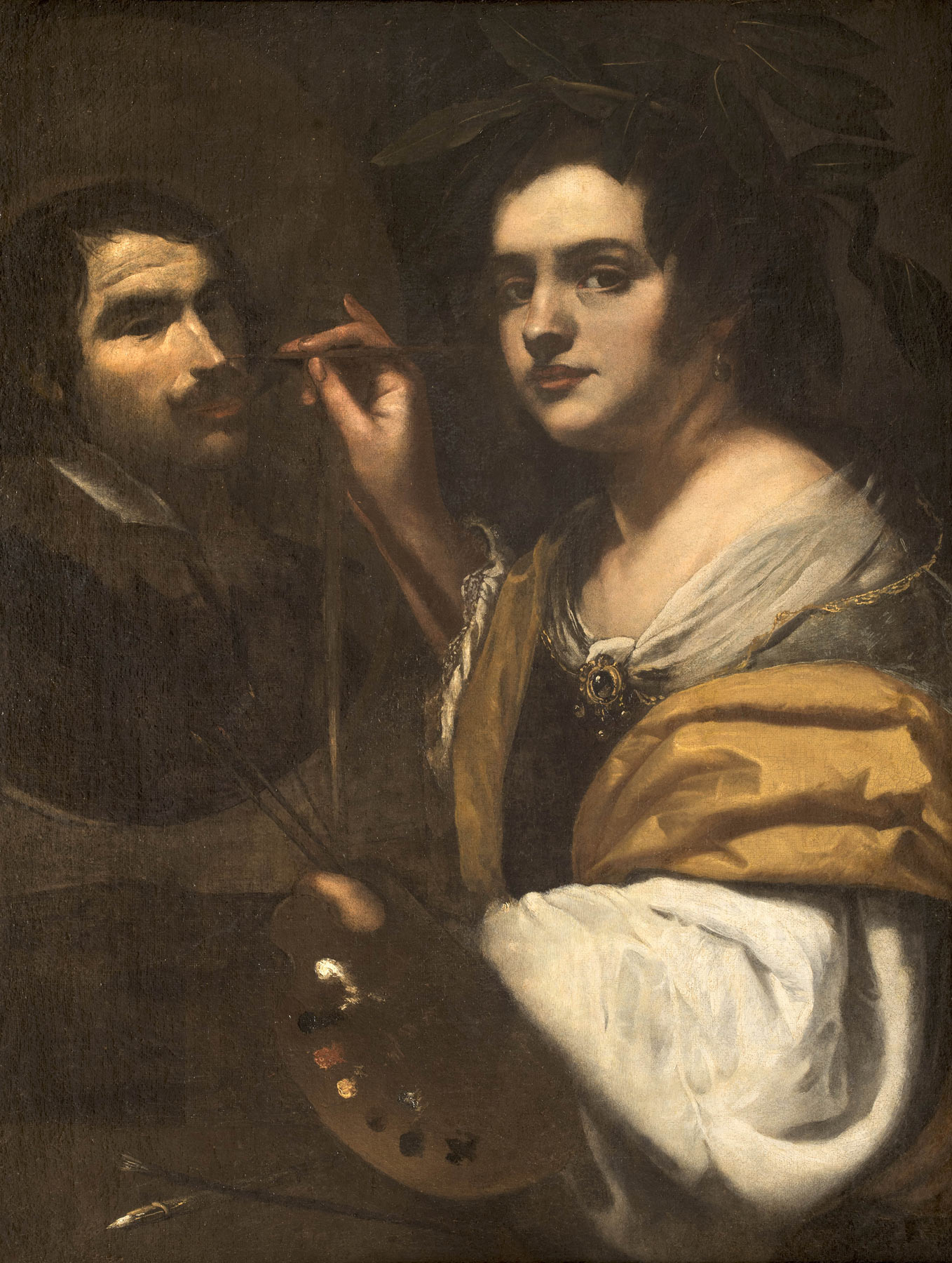 Artemisia Gentileschi, Autoritratto come allegoria della Pittura (1637 circa; olio su tela, 98 x 74,5 cm; Roma, Gallerie Nazionali di Arte Antica – Palazzo Barberini)

