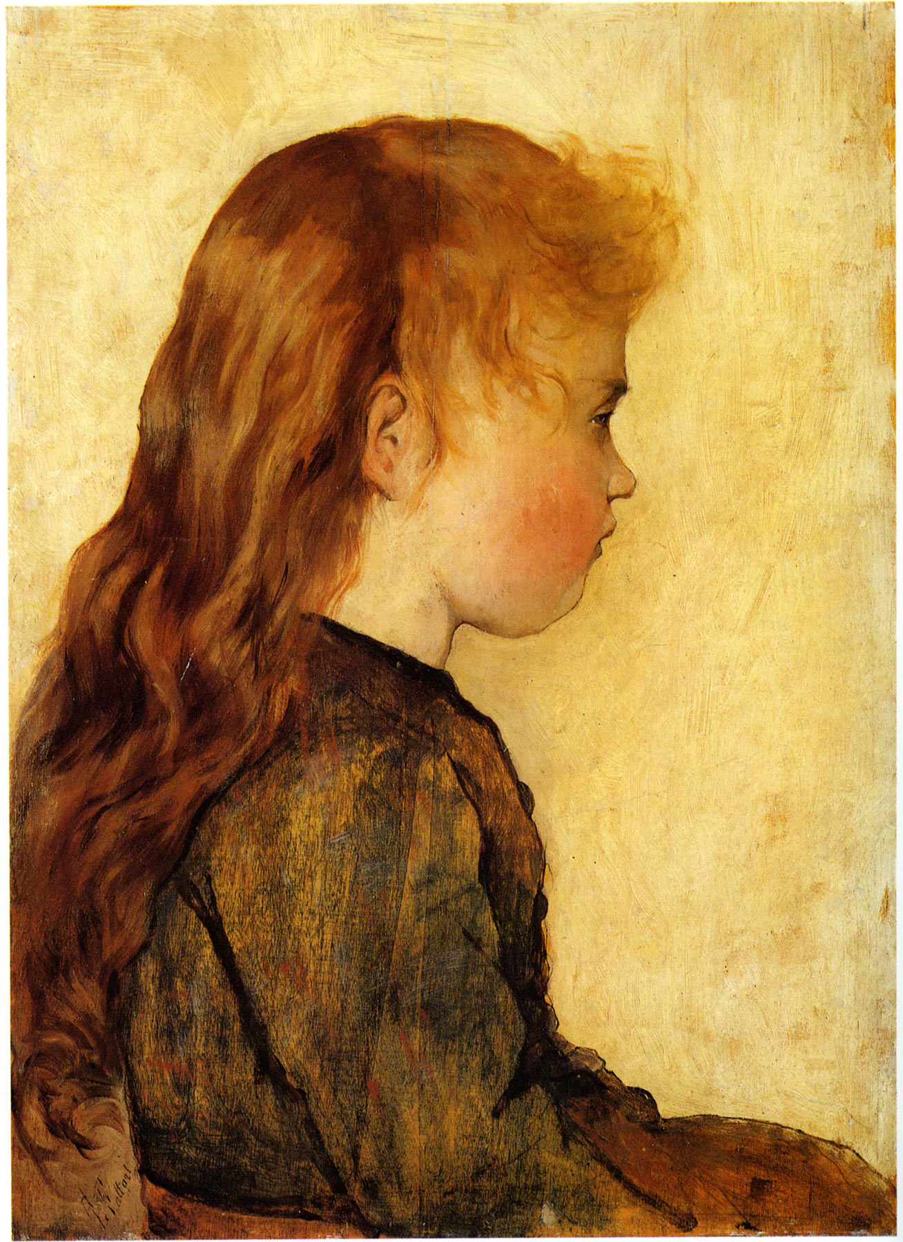 Giovanni Fattori, Gotine rosse (1882 circa; olio su tavola, 40,5 x 29 cm; Torino, GAM - Galleria Civica d’Arte Moderna e Contemporanea)
