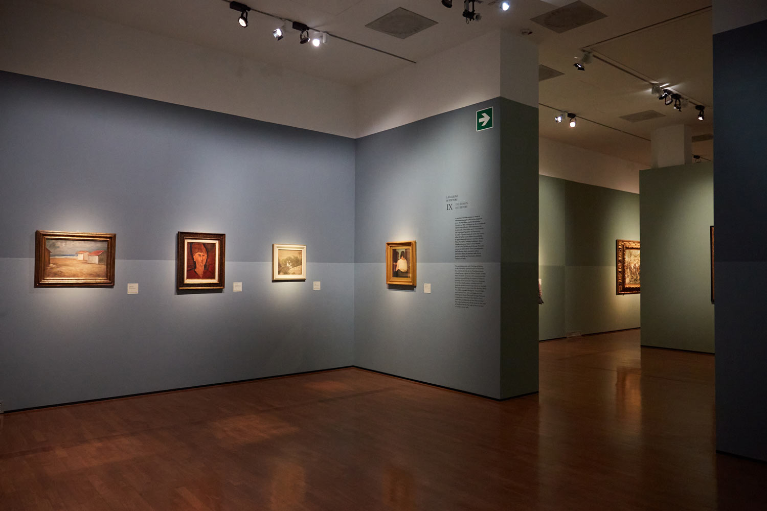 Sala della mostra Fattori. Capolavori e aperture sul '900. Foto di Alessandro Peirone
