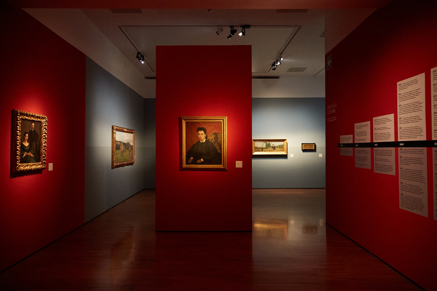 Sala della mostra Fattori. Capolavori e aperture sul '900. Foto di Alessandro Peirone
