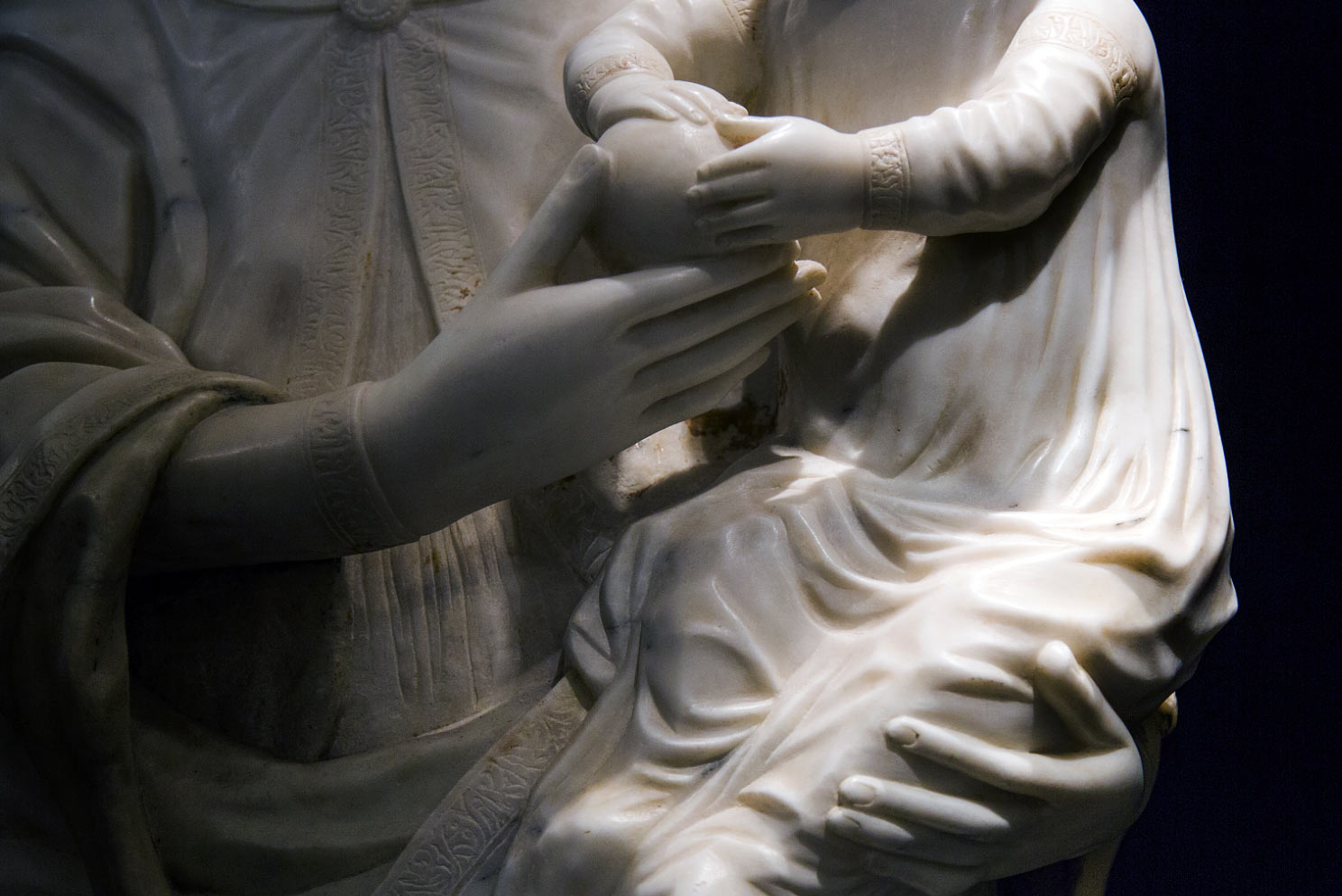 Un dettaglio della Madonna della Grazia. Foto di Salvo Alibrio
