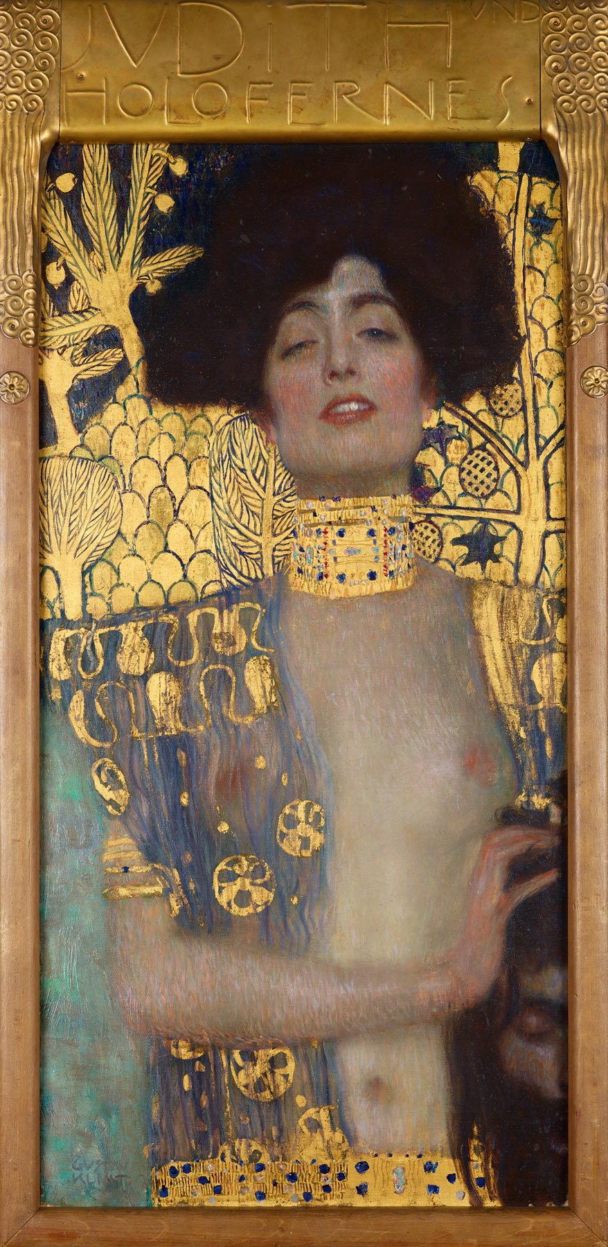 Gustav Klimt, Giuditta I (1901; olio su tela, 84 × 42 cm; Vienna, Belvedere, inv. 4737)
