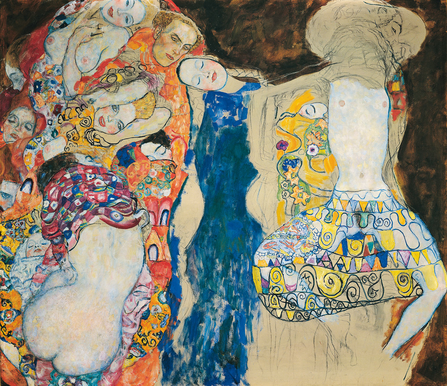 Gustav Klimt, La sposa (1917-1918; olio su tela, 165 × 191 cm; Vienna, Klimt Foundation, inv. S4)
