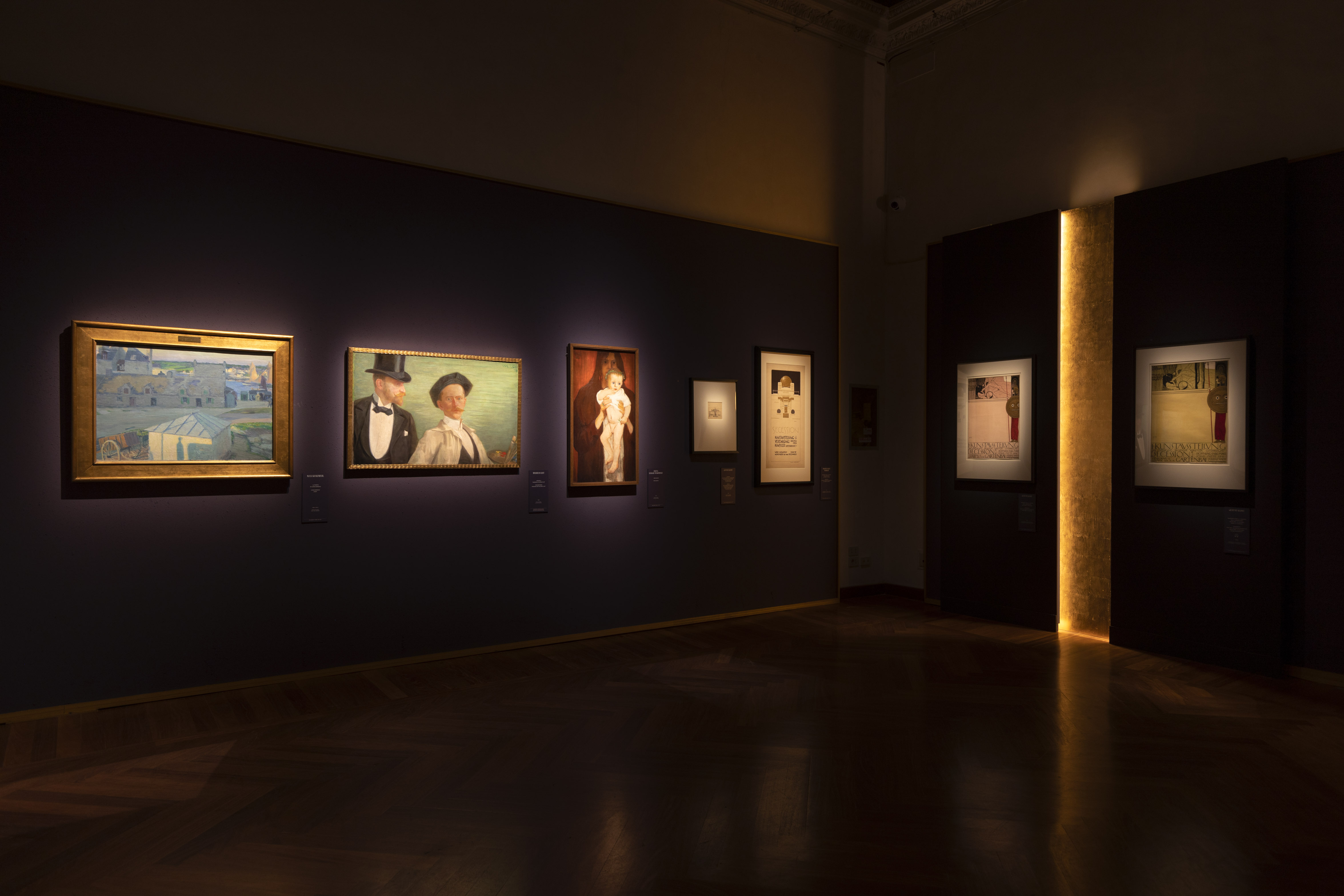 Sala della mostra Klimt. La secessione e l'Italia 
