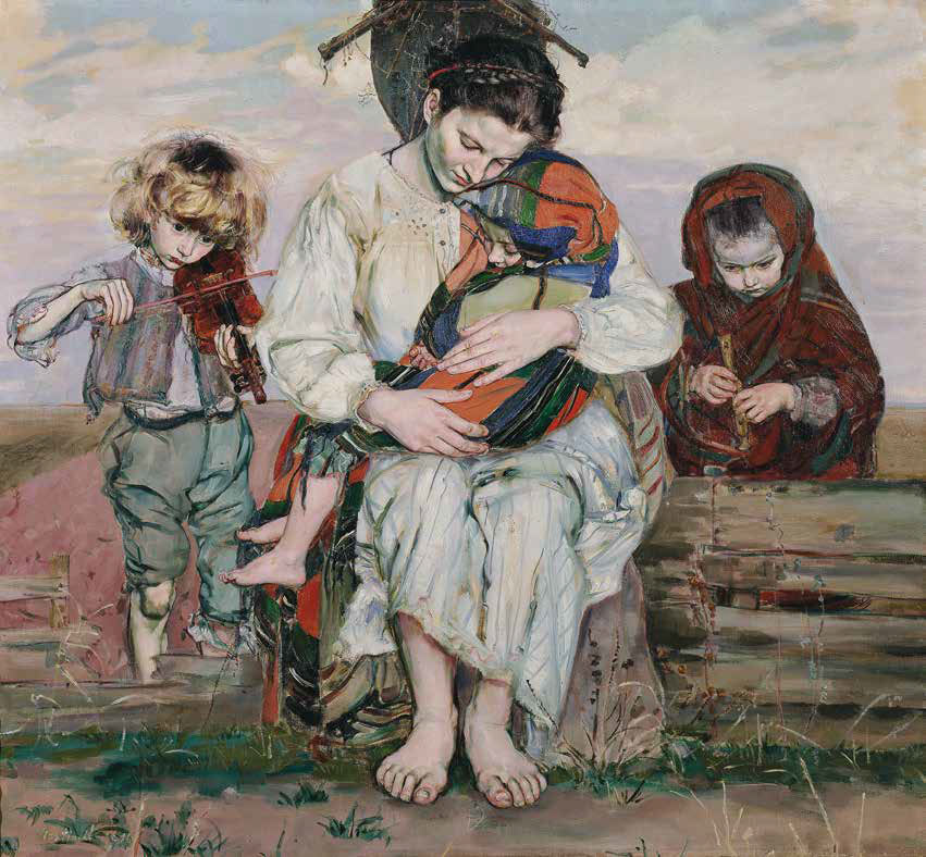 Vlastimil Hofman, Madonna (1910; olio su tela, 119 × 131,5 cm; Vienna, Belvedere, inv. 4790)
