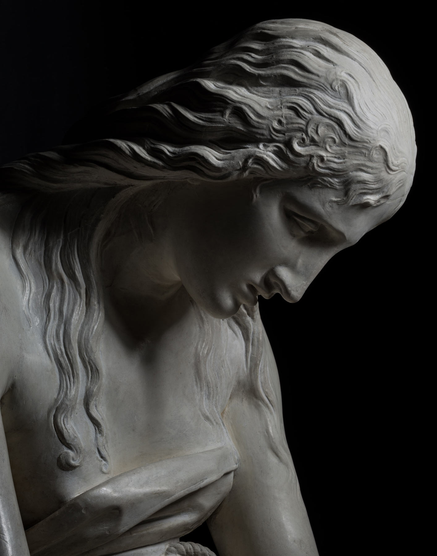 Antonio Canova. Particolare della Maddalena penitente.
