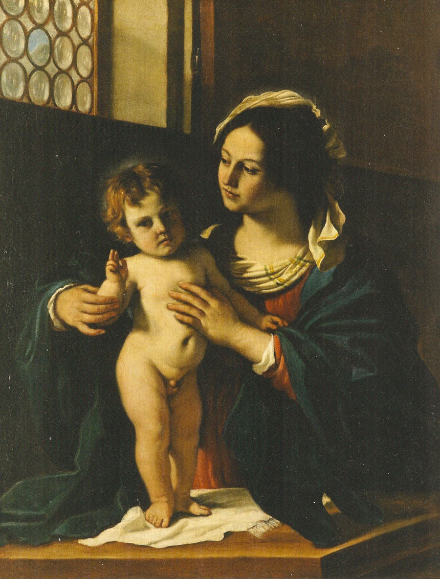 Giovanni Francesco Barbieri detto il Guercino, Madonna col Bambino benedicente (1629; Cento, Pinacoteca Civica)
