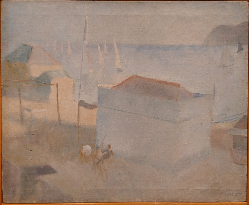 Carlo Levi, Le vele (1929; olio su tela, 50 x 61 cm; Roma, Fondazione Carlo Levi)
