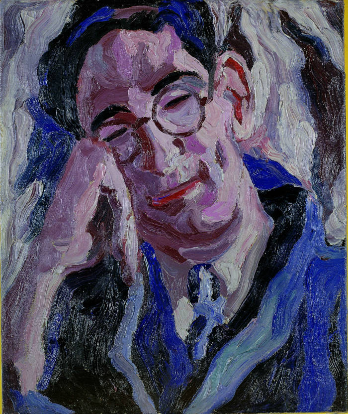 Carlo Levi, Leone Ginzburg (1933; olio su tela, 46 x 38,5 cm; Roma, Fondazione Carlo Levi)
