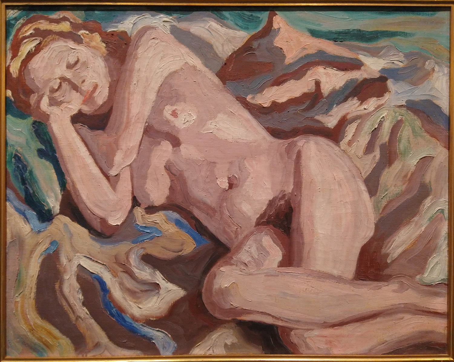 Carlo Levi, Nudo piccolo (Paola) (1933; olio su tela, 75 x 95 cm; Roma, Fondazione Carlo Levi)
