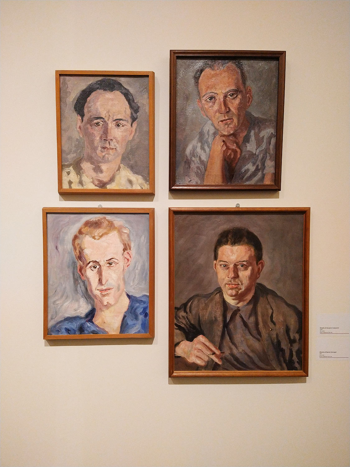 Sala della mostra Levi e Ragghianti. Un'amicizia fra pittura, politica e letteratura
