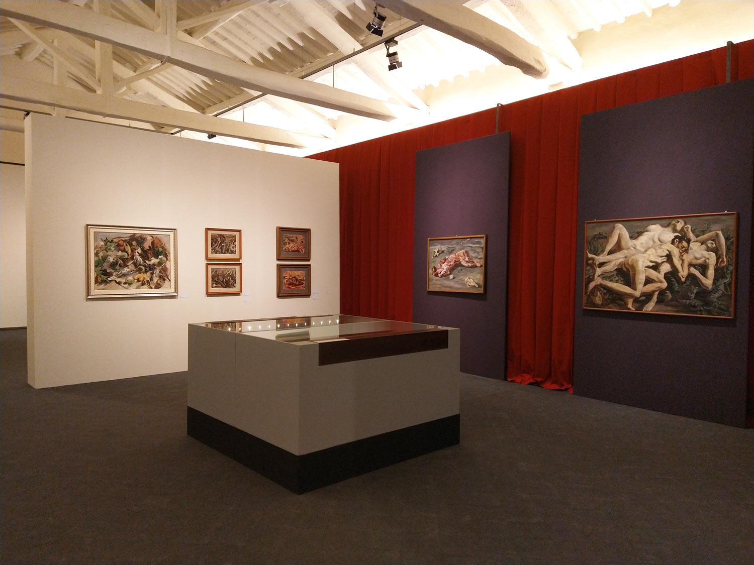Sala della mostra Levi e Ragghianti. Un'amicizia fra pittura, politica e letteratura
