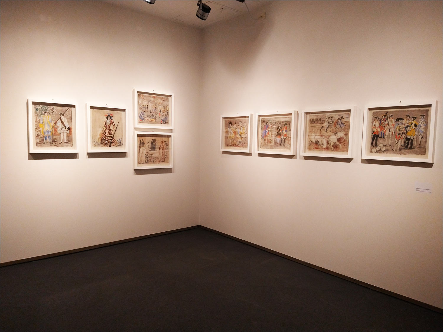 Sala della mostra Levi e Ragghianti. Un'amicizia fra pittura, politica e letteratura
