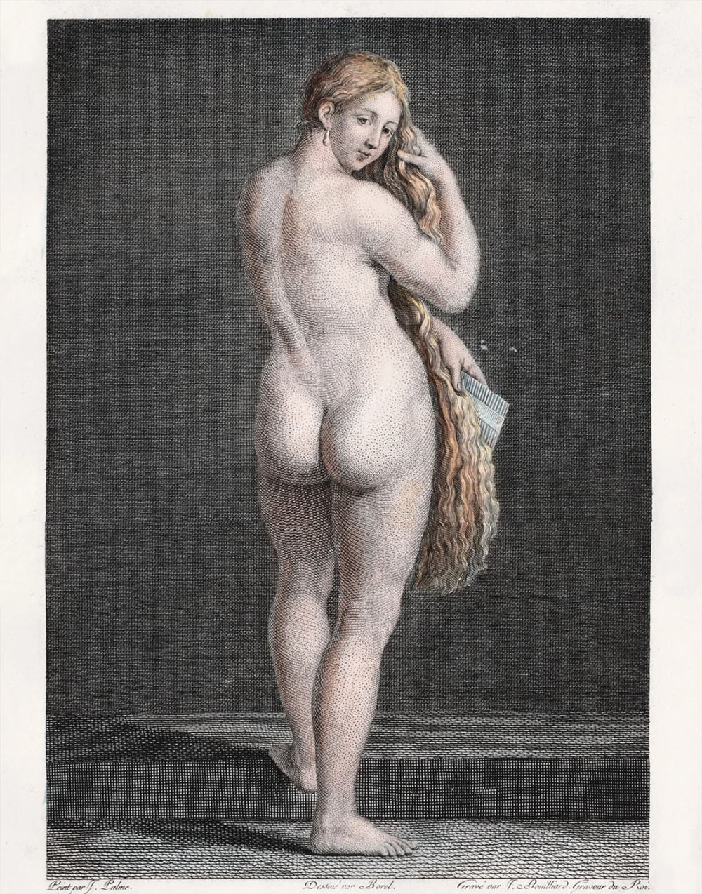 Jacques Bouillard (da Palma il Vecchio), Nuda di spalle (incisione, 190 x 135 mm)
 Jacques Bouillard (da Palma il Vecchio), Nuda di spalle (incisione, 190 x 135 mm)