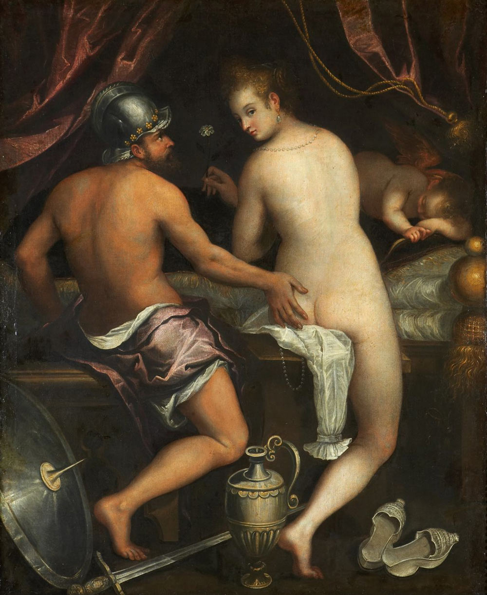 Lavinia Fontana, Marte e Venere (1595; olio su tela, 140 x 116 cm; Madrid, Palazzo Liria, Fundación Casa de Alba)
 Lavinia Fontana, Marte e Venere (1595; olio su tela, 140 x 116 cm; Madrid, Palazzo Liria, Fundación Casa de Alba)