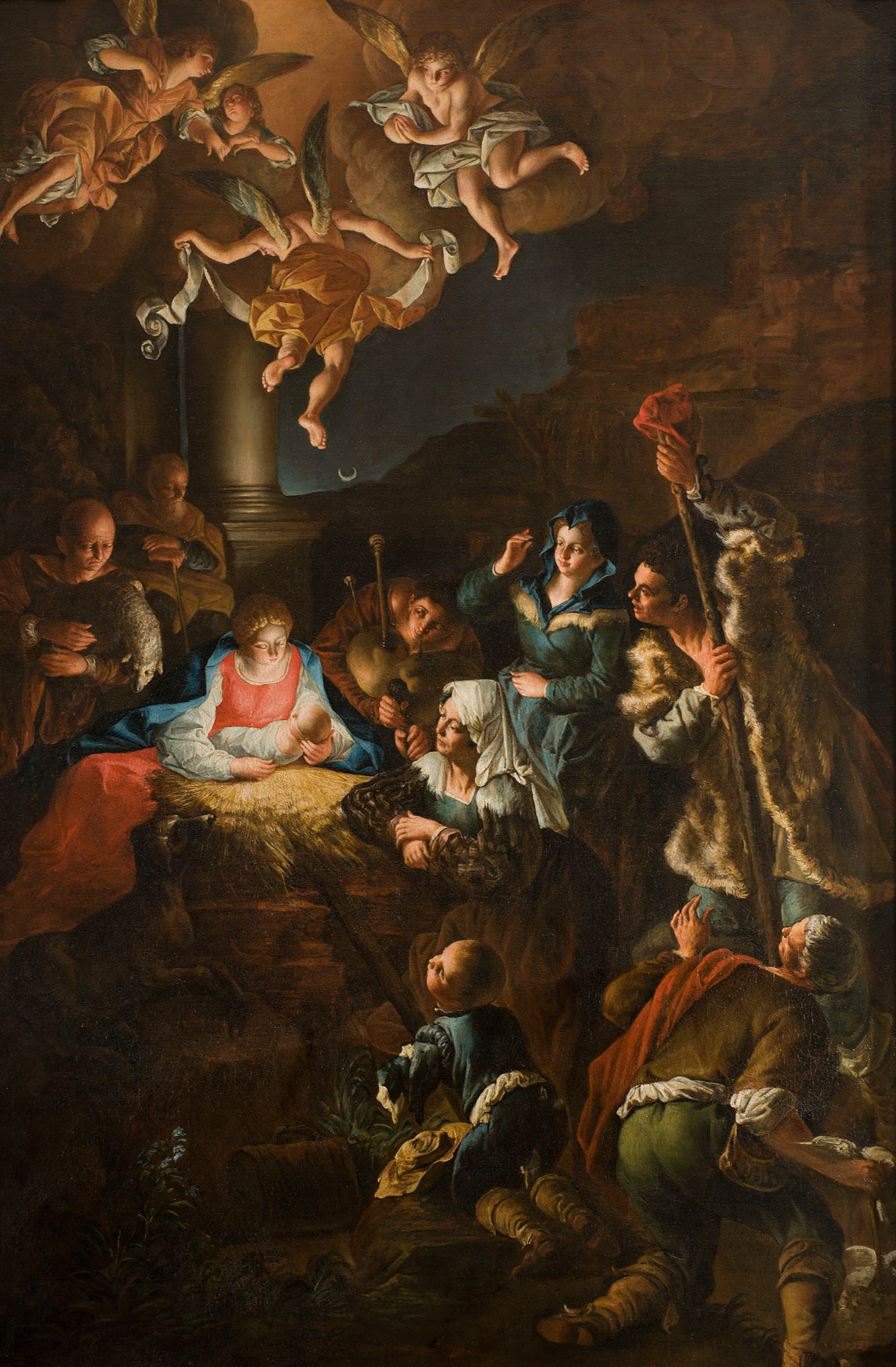 Giovanni Domenico Lombardi detto L'Ometto, Adorazione dei pastori (1735-1740 circa; olio su tela, 150 x 100 cm; Lucca, Fondazione Cassa di Risparmio di Lucca)
 Giovanni Domenico Lombardi detto L'Ometto, Adorazione dei pastori (1735-1740 circa; olio su tela, 150 x 100 cm; Lucca, Fondazione Cassa di Risparmio di Lucca)