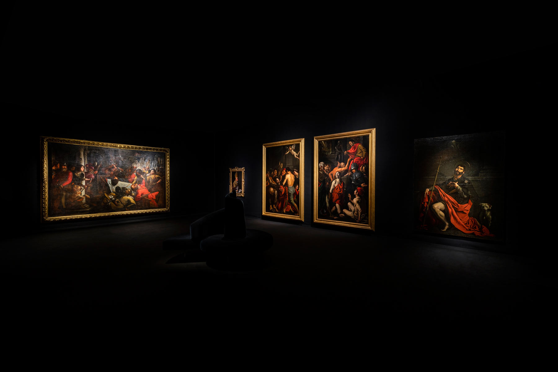 Sala della mostra I pittori della luce. Da Caravaggio a Paolini
 Sala della mostra I pittori della luce. Da Caravaggio a Paolini