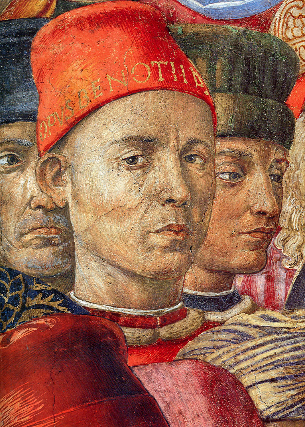 L'autoritratto di Benozzo Gozzoli negli affreschi della Cappella dei Magi (1459-1463)
