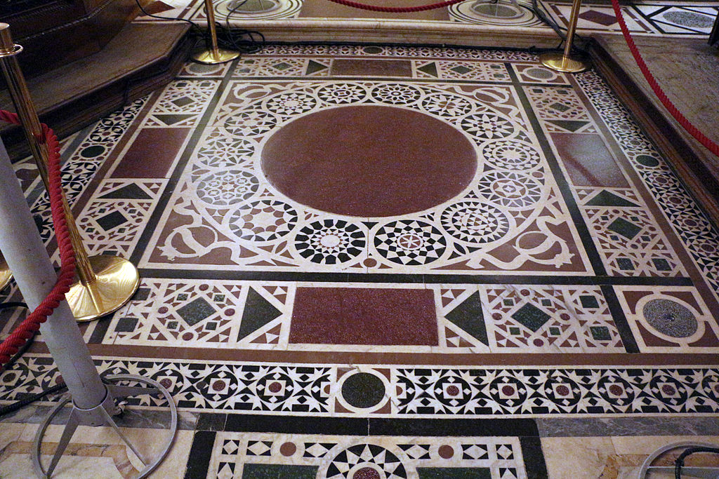 Cappella dei Magi, il pavimento dell'aula. Foto di Francesco Bini
