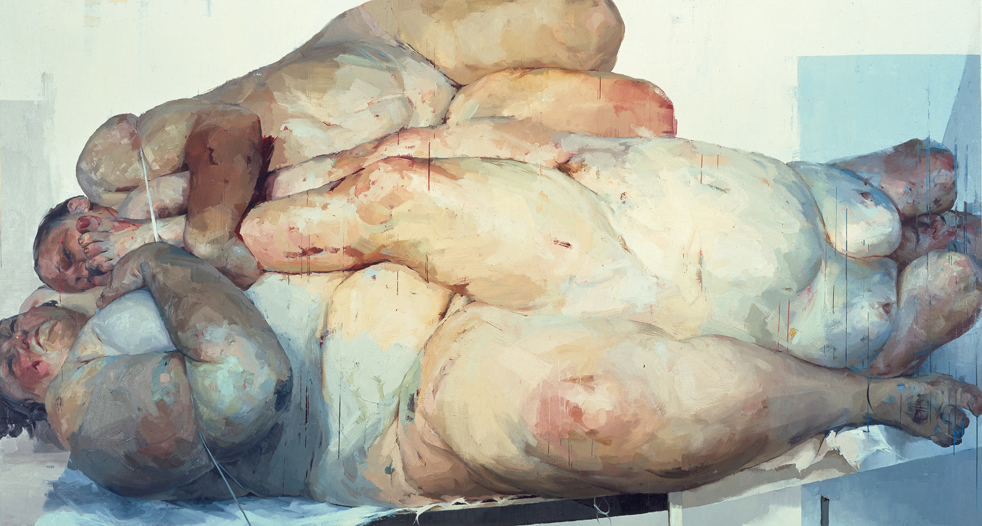 Jenny Saville, Fulcrum (1999; olio su tela, 261,6 x 487,7 cm; Collezione privata) © Jenny Saville. Tutti i diritti riservati, DACS 2021. Su concessione di Gagosian
