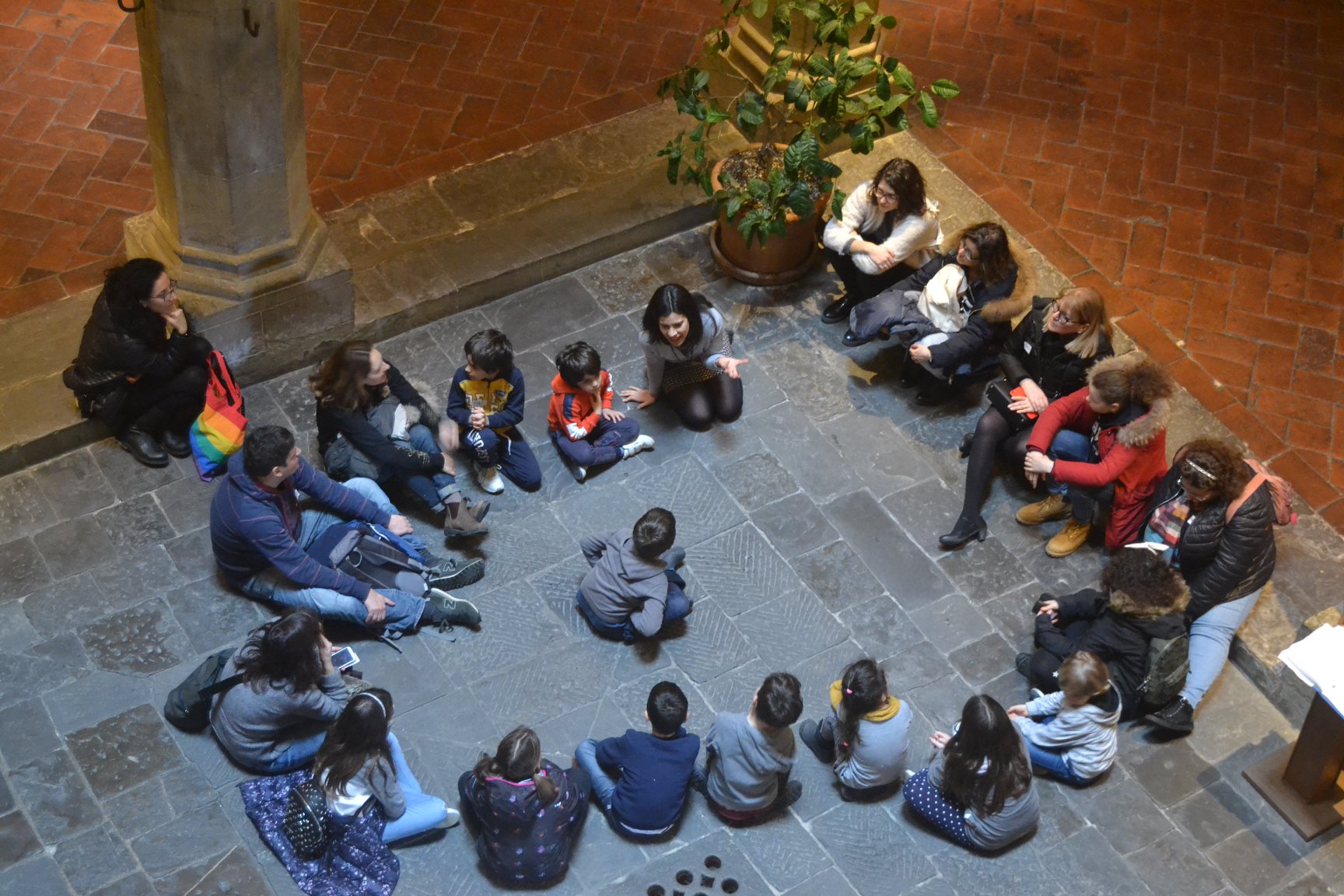 Un laboratorio dell'associazione L'Immaginario a Palazzo Davanzati (Firenze)
