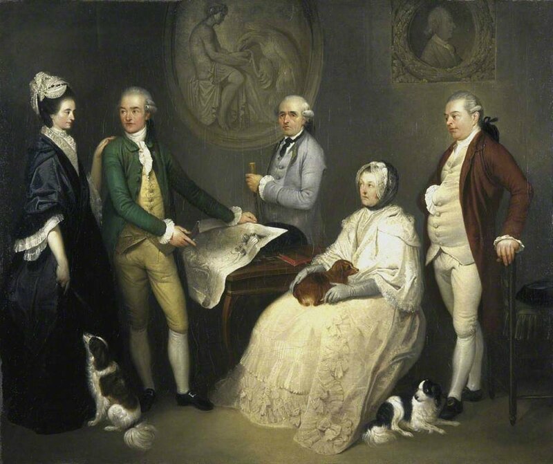 Franciszek Smuglewicz, James Byres e membri della sua famiglia (1780 circa; olio su tela, 63,2 x 75,8 cm; Edimburgo, National Galleries of Scotland, inv. PG 2601)
