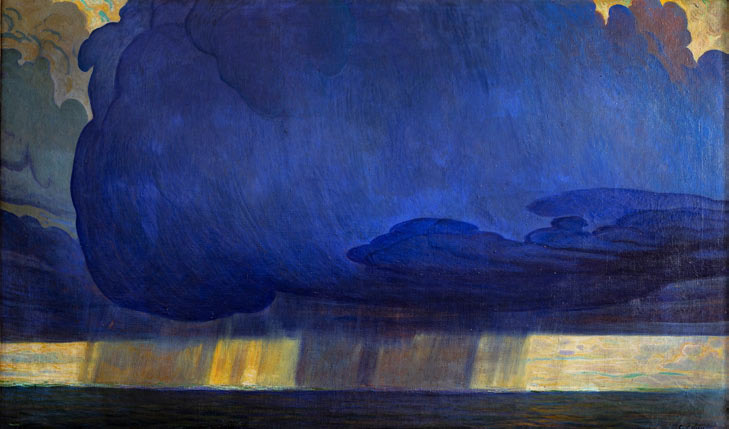 Galileo Chini, Il Tifone (1911; olio su tela, 120 x 200 cm; Collezione privata)
