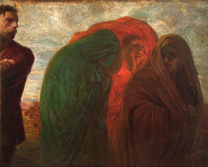 Galileo Chini, Le Frodi (1904; olio su tela, 100 x 125 cm; Collezione privata)
