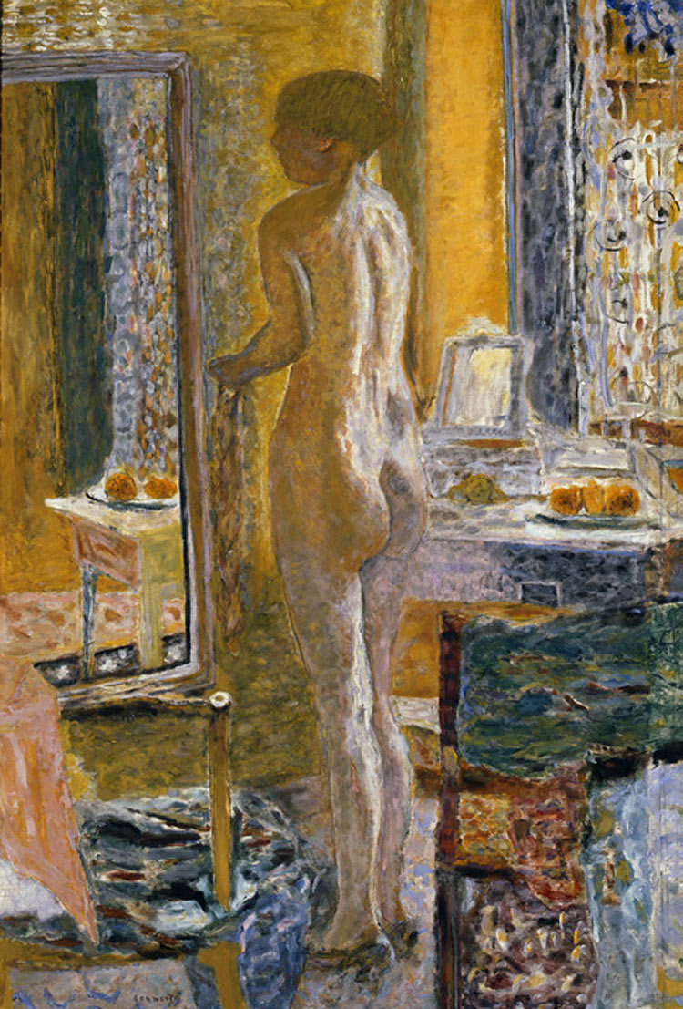 Pierre Bonnard, Nudo allo specchio (1931; olio su tela, 153,5 x 104,3 cm; Venezia, Fondazione Musei Civici di Venezia, Galleria Internazionale d’Arte Moderna di Ca' Pesaro)
