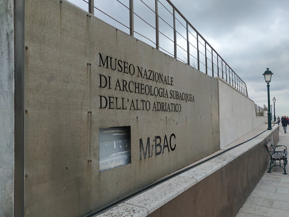 Il Museo Nazionale di Archeologia Subacquea dell'Alto Adriatico di Grado oggi, foto di febbraio 2022
