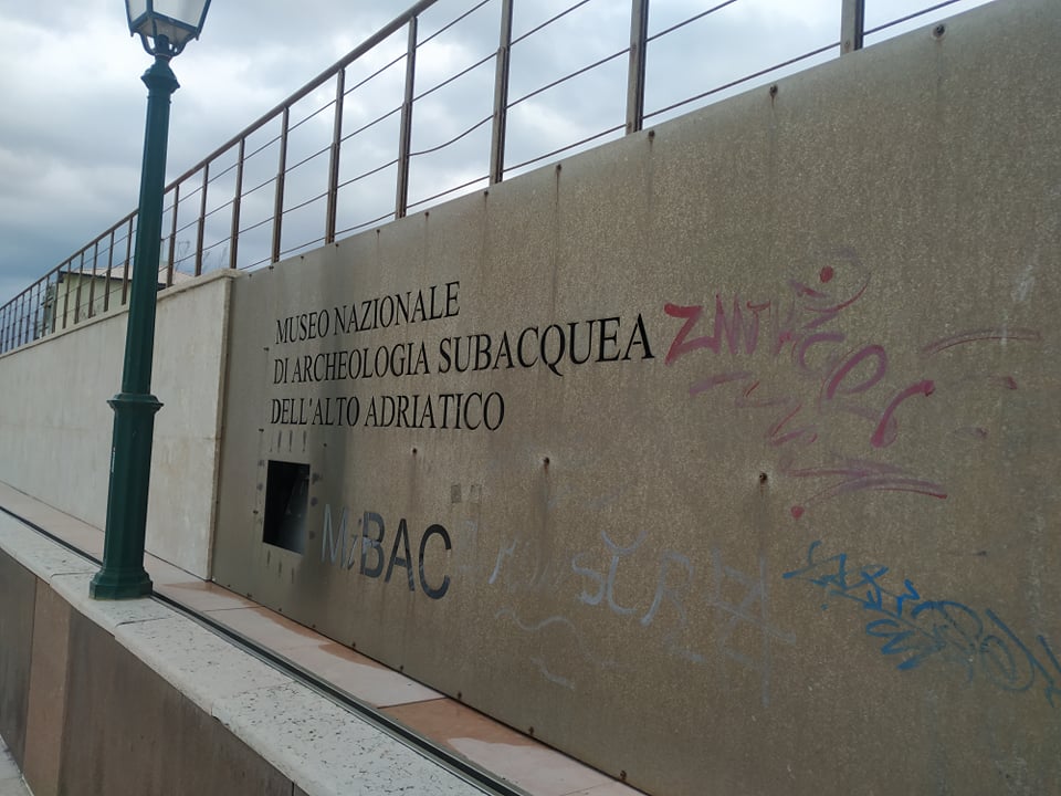 Il Museo Nazionale di Archeologia Subacquea dell'Alto Adriatico di Grado oggi, foto di febbraio 2022
