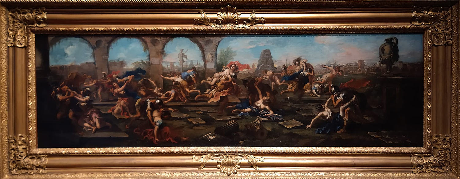 Alessandro Magnasco, Il ratto delle Sabine (1700 circa; olio su tela, 60 x 200 cm; Milano, Collezione privata)
