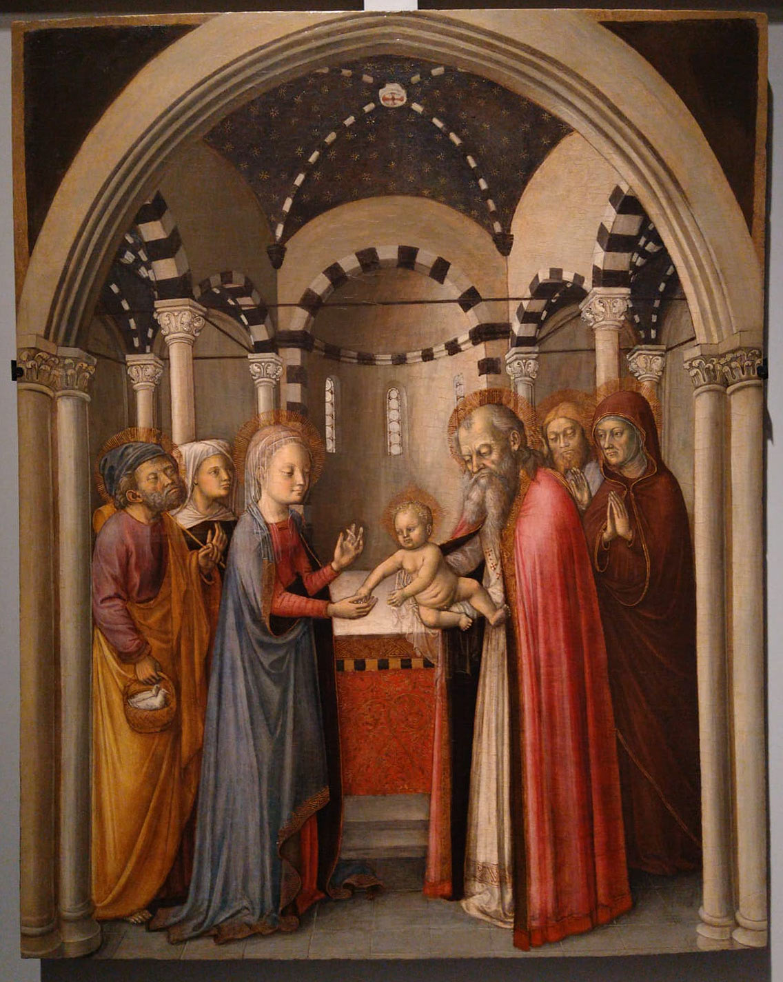 Donato de' Bardi, Presentazione di Gesù al Tempio (1440 circa; tempera su tavola, 95 x 70 cm; Collezione privata)
