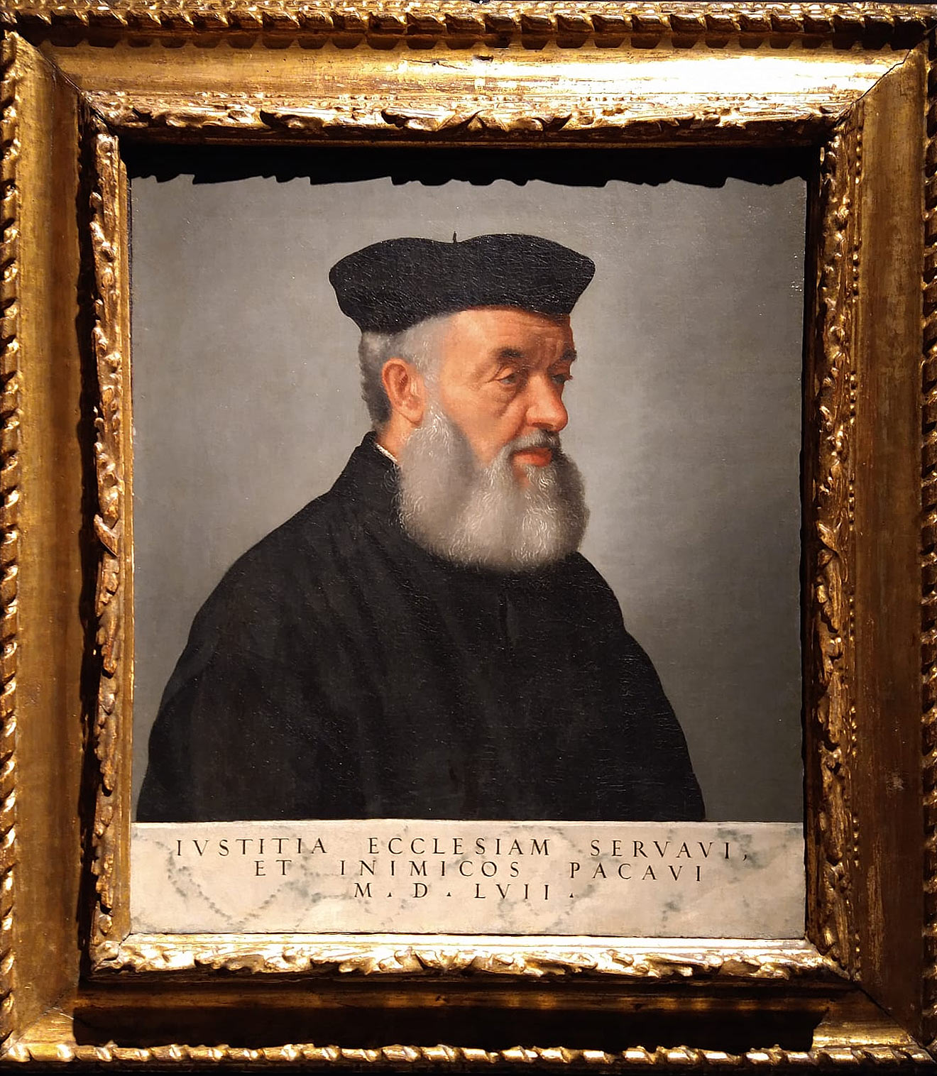 Giovanni Battista Moroni, Ritratto di fra' Michele da Brescia (1557; olio su tela, 63 x 53,5 cm; Collezione privata)
