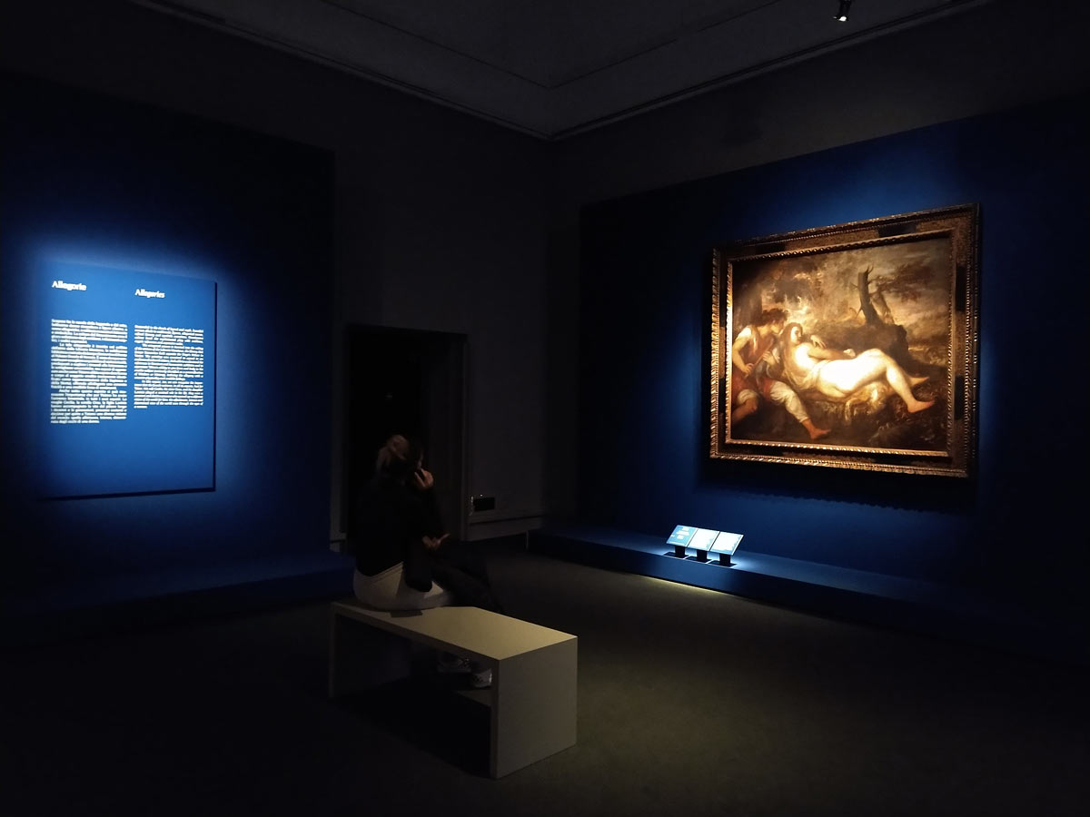 Sala della mostra Tiziano e l'immagine della donna nel Cinquecento veneziano
